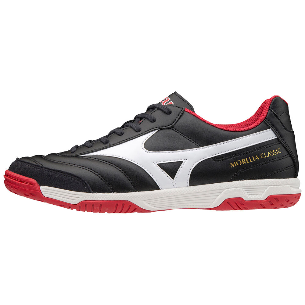 Zapatos De Futbol Mizuno Morelia Sala Classic IN Para Hombre Negros/Blancos/Rojos 7940583-CX